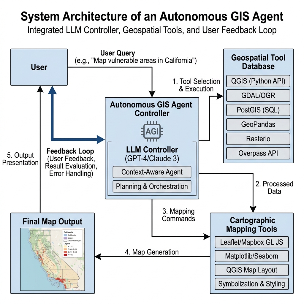 Autonomous GIS flowchart