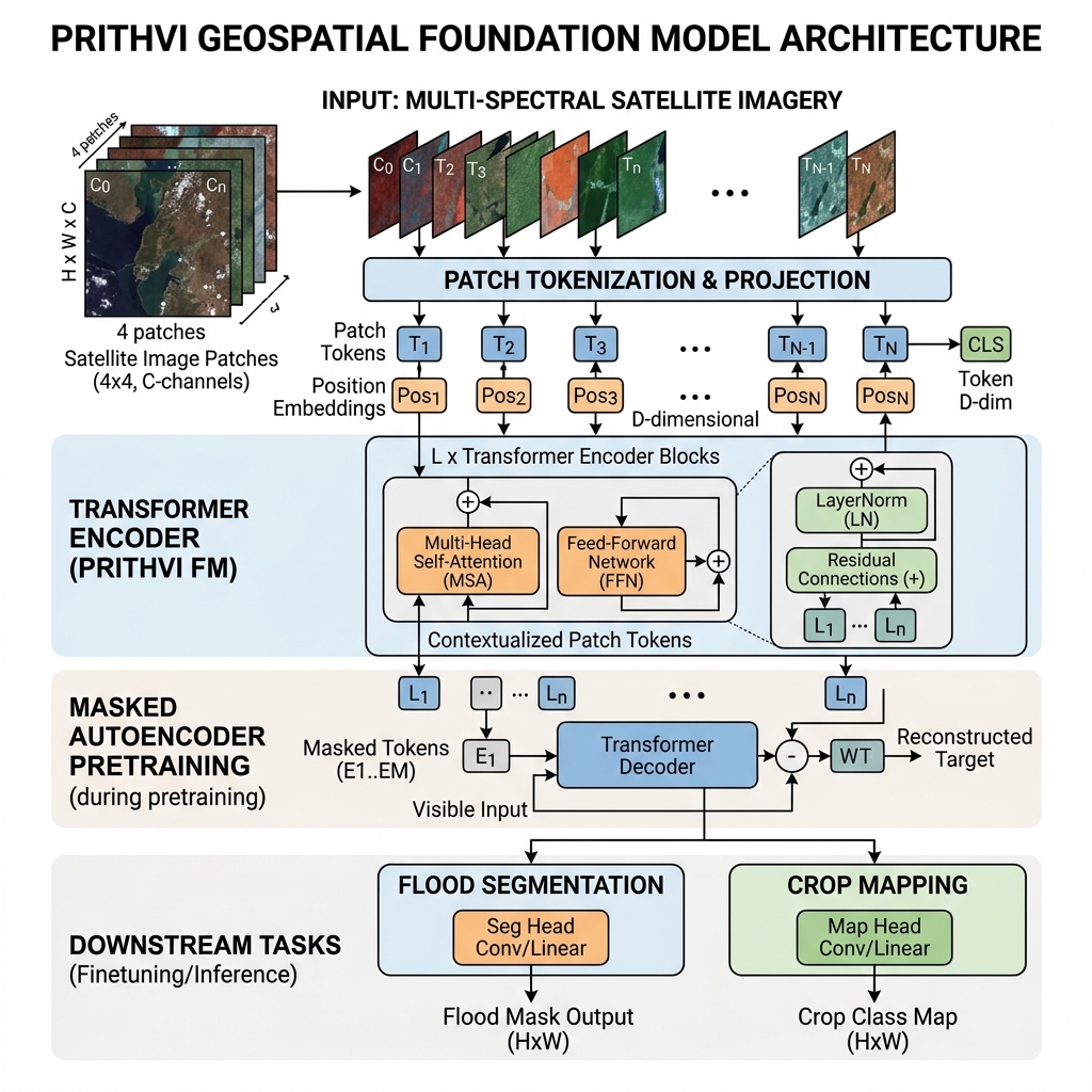 Prithvi model architecture diagram