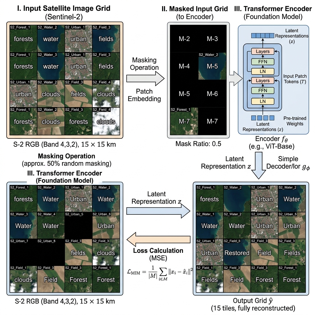 Remote Sensing Foundation Model pre-training pipeline